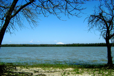 view of Sturgeon Lake on Sauvie Island, Oregon