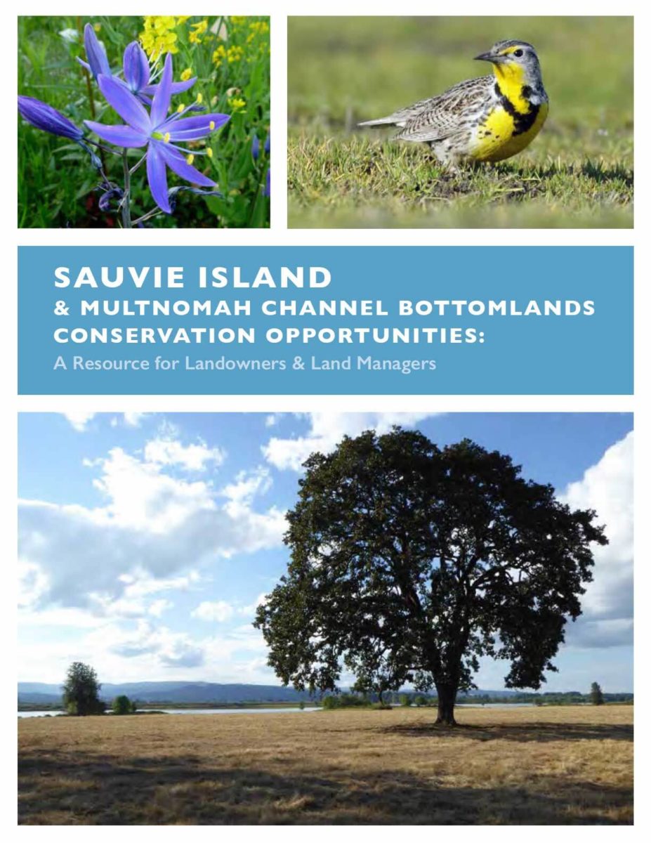 Sauvie Island & Multnomah Channel Bottomlands Conservation Opportunities: A Resource for Landowners & Land Managers.